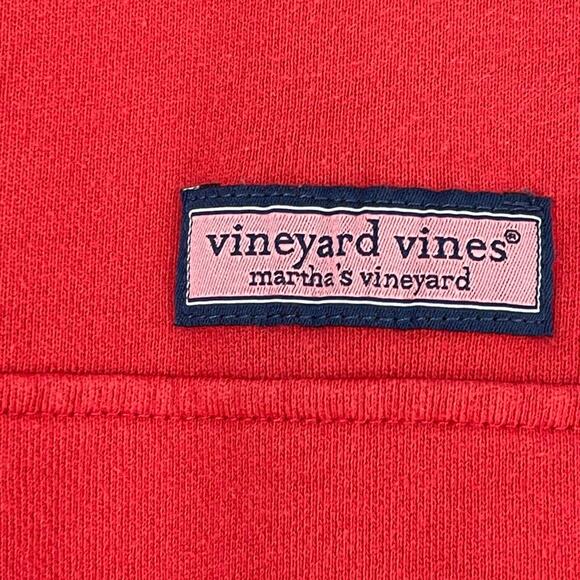 Vineyard Vines Quarter Zip Shep Shirt Men's Size XS Red Navy Color Block Preppy - Picture 5 of 12